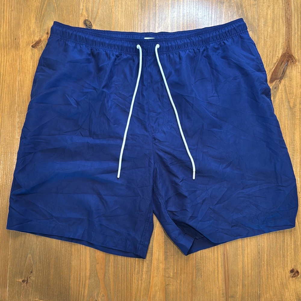 Amazon Essentials Navy Blue Men Quick Dry Swim Trunks Sz XXL NWOT